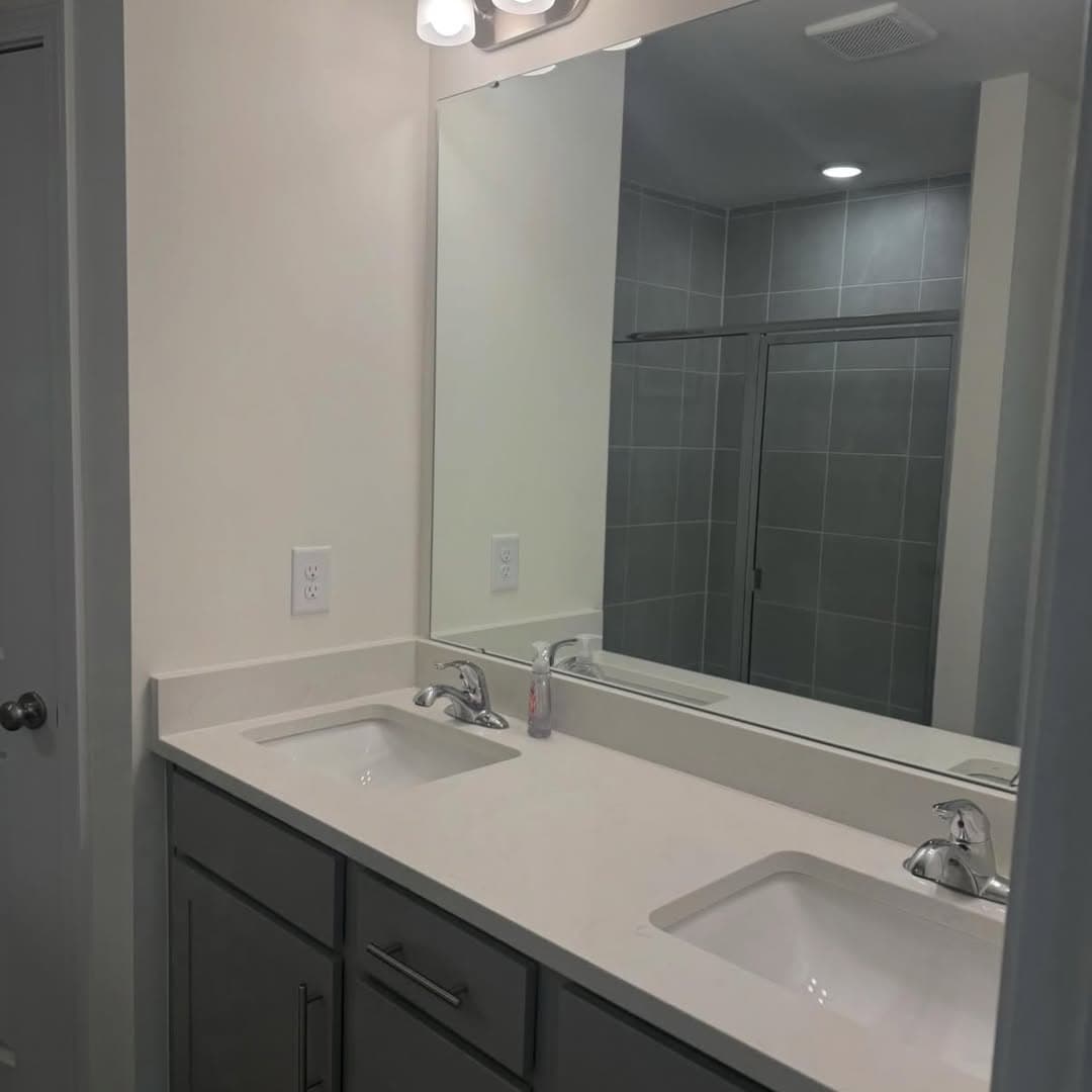 Bathroom after deep clean