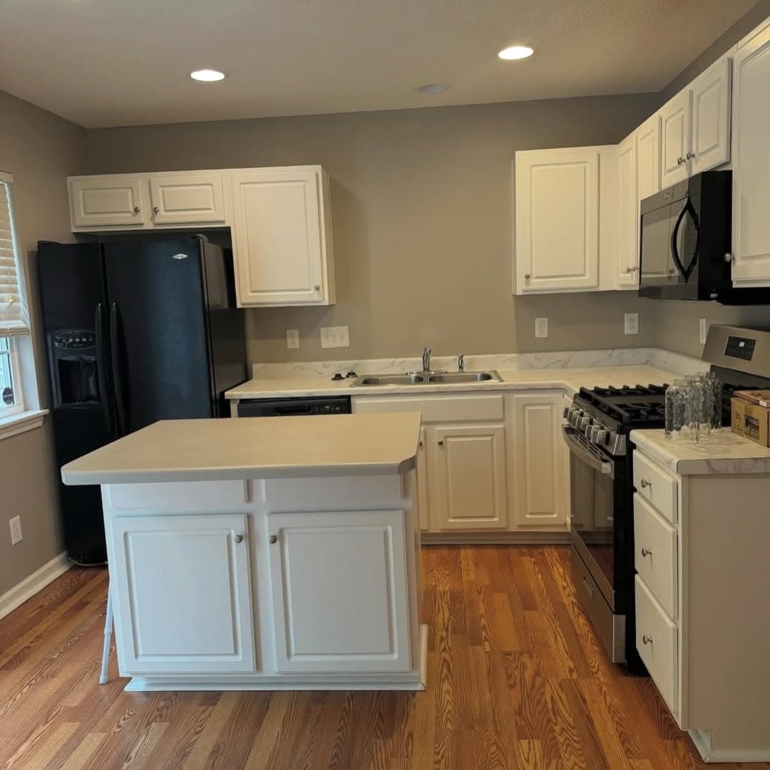 Kitchen after move-out clean