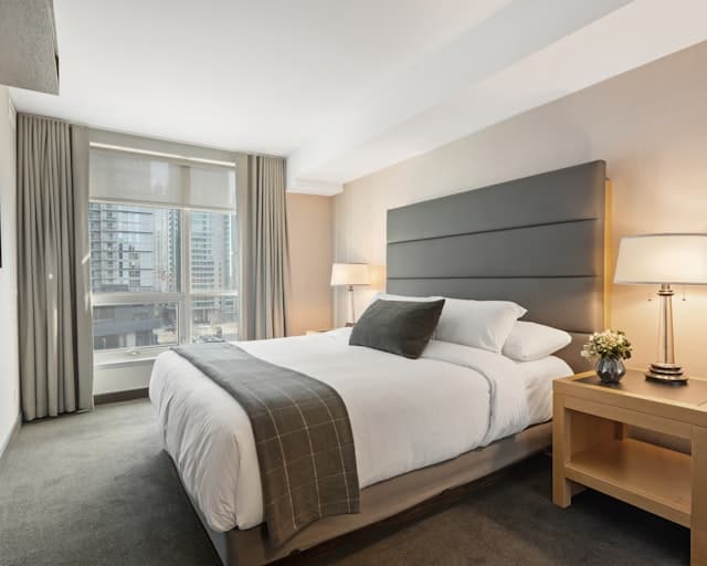 Fresh comforter and bedding sets after turnover